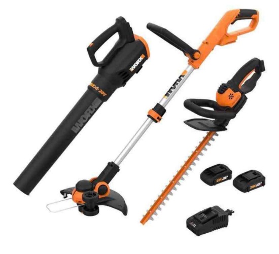 Worx 20V Power Share - 3PC Cordless Combo Kit