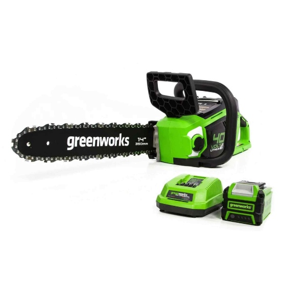 Greenworks 40V 14-inch Brushless Chainsaw Kit