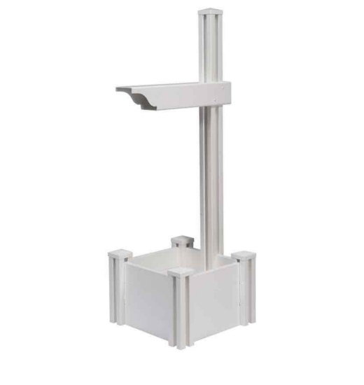 Zippity Outdoor Products Majestic Mailbox Post with Planter and No-Dig Steel Pipe Anchor