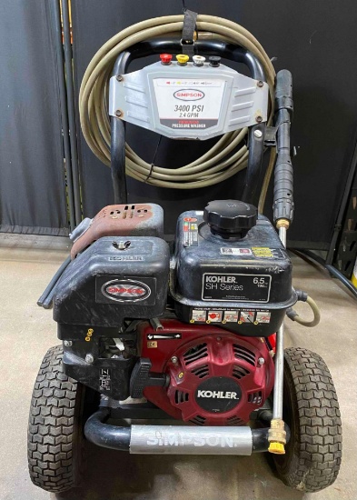 SIMPSON 3400 PSI at 2.4 GPM KOHLER with Axial Cam Pump Cold Water Premium Residential Gas Pressure