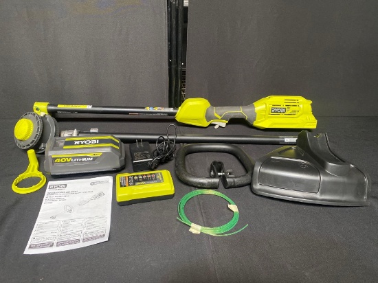 RYOBI 15? 40V Cordless String Trimmer Kit