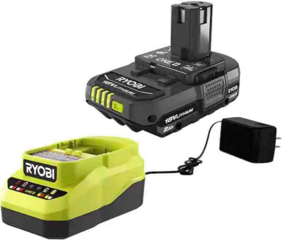RYOBI ONE 2Ah 18V Lithium-ion Starter Kit