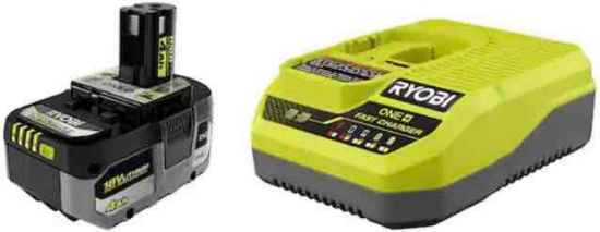 RYOBI ONE 4Ah 18V Lithium HIGH PERFORMANCE Starter Kit