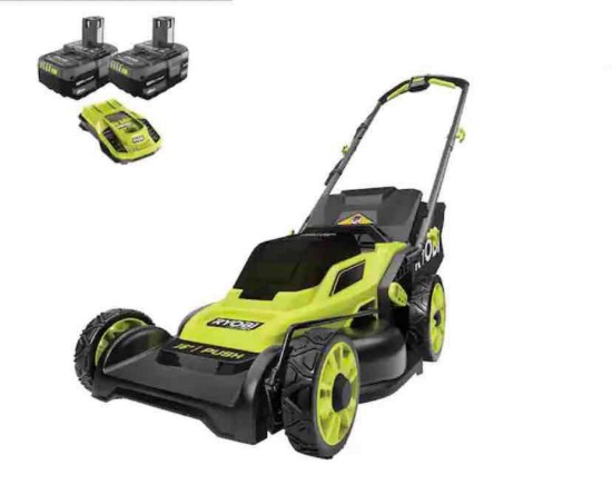 RYOBI ONE+ HP 18V Brushless 16 in. Cordless Battery Walk Behind Push Lawn Mower