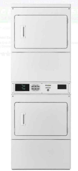 Whirlpool Commercial Gas Stack Dryer, Non-Coin