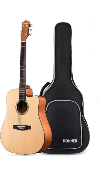 Donner Acoustic Guitar Beginner Adult Full Size