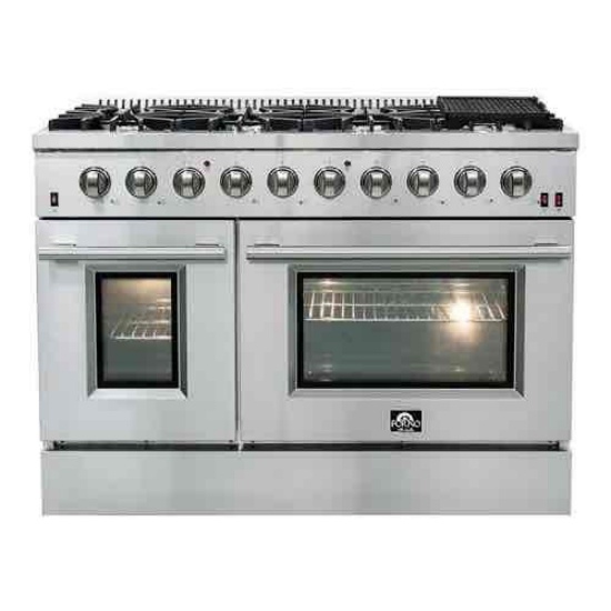 Forno Appliances - Galiano 6.58 Cu. Ft. Freestanding Gas Range with Convection Oven - Stainless
