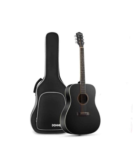 Donner Black Acoustic Guitar