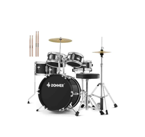 Kid Drum Sets-Donner 5-Piece for Beginners