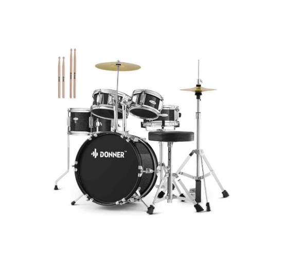 Kid Drum Sets-Donner 5-Piece for Beginners