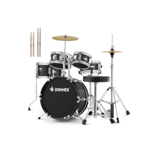 Kid Drum Sets-Donner 5-Piece for Beginners