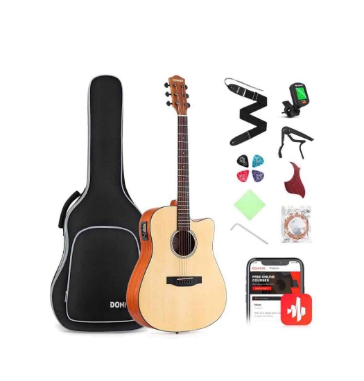 Donner Acoustic Guitar Beginner Full Size 41 Inch