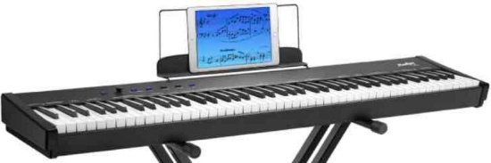 Moukey Beginner DIGITAL PIANO 88 Key Full-Size Semi-Weighted Electric Keyboard
