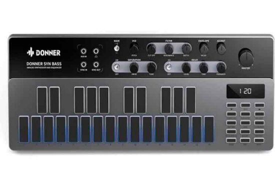DONNER Analog Bass Synthesizer and Sequencer