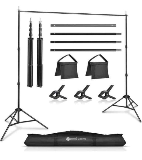 LidLife Photo Video Studio 10ftX6.5FT Adjustable Backdrop Stand