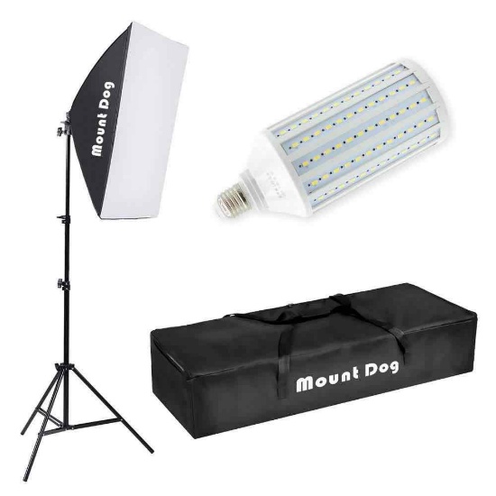 MOUNTDOG LED Softbox Photography Lighting Kit