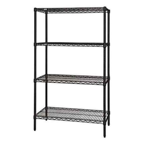 5-Shelf Black Wire Shelving