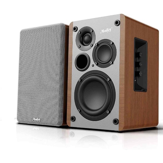 Moukey Powered Bookshelf Speakers Pair