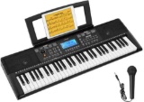 DONNER 61-Key Portable Electronic Keyboard Piano