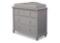 Delta Children Simmons Kids Barrington Wood 4-Drawer Dresser with Changing Top in Grey