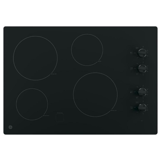 30" Electric Cooktop, #JP3030DJBB - Black