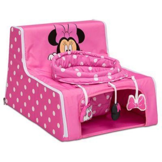 Disney Minnie Mouse Sit N Play Portable Activity Seat for Babies by Delta Children