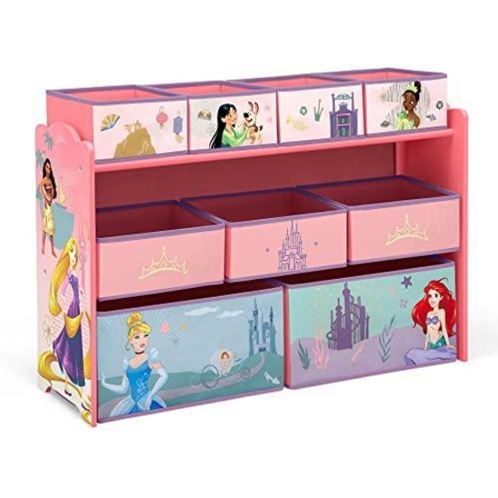 Delta Children Disney Princess Deluxe 9 Bin Design And Store Toy Organizer