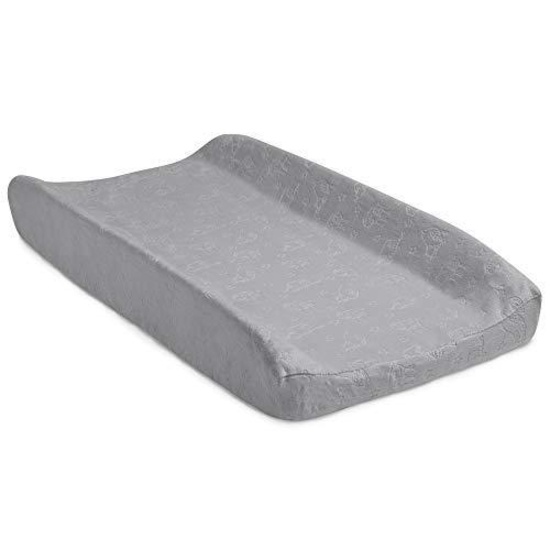 Delta Children Serta Perfect Sleeper Contoured Changing Pad With Plush Cover, Grey