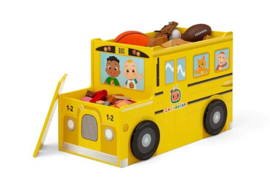 Delta Children CoComelon School Bus Toy Box