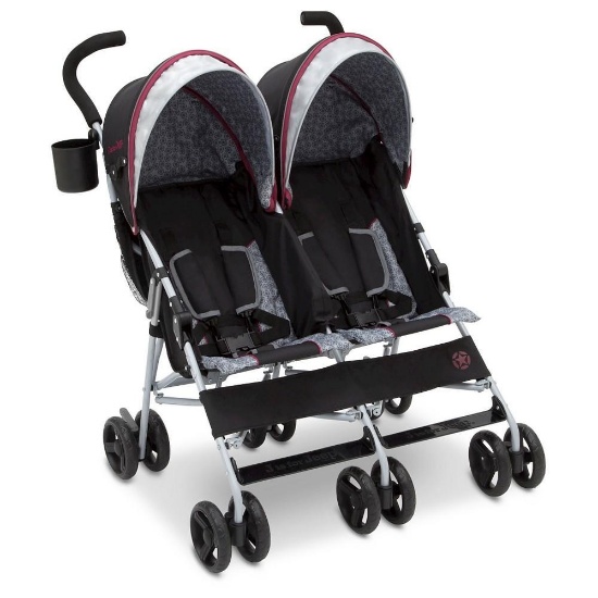 Jeep Scout Double Stroller, Lunar Burgundy