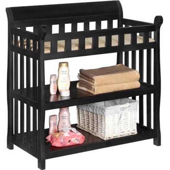 Delta Children Eclipse Changing Table with Pad - Black