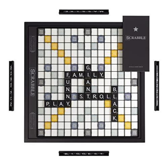 Scrabble- Giant Deluxe Black Edition, 2-4 Players