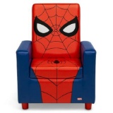 Spider-Man High Back Upholstered Chair, One Size, Red