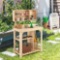 Costway Garden Potting Table Outdoor Potting Bench Wooden