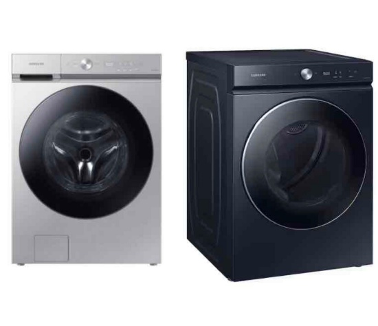Samsung - 5.3 cu ft. Ultra Capacity Front Load Washer and 7.6 cu ft. Ultra-Capacity Vented Gas Dryer