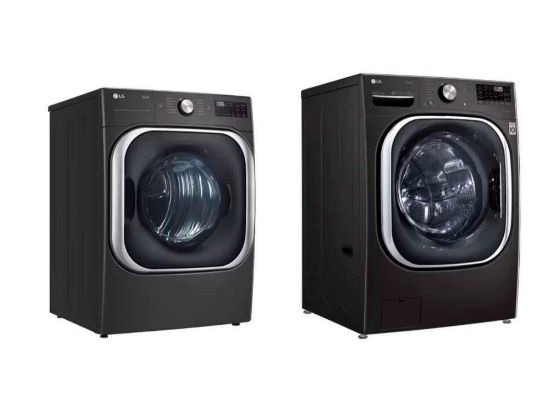 LG 9.0 cu. ft. Mega Capacity Smart wi-fi Enabled Front Load Electric Dryer with TurboSteam pair 5.0