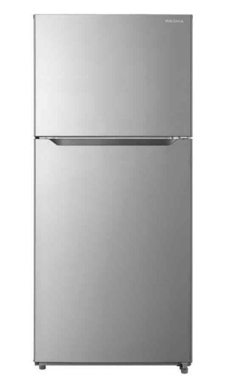 Insignia - 18 Cu. Ft. Top-Freezer Refrigerator - Stainless Steel