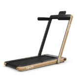 2 in 1 2.25 HP Under Desk Electric Installation-Free Folding Treadmil with Bluetooth Speaker and LED