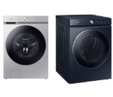 Samsung - 5.3 cu ft. Ultra Capacity Front Load Washer and 7.6 cu ft. Ultra-Capacity Vented Gas Dryer