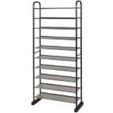 Costway Space-saving Metal Frame 10-Tier Shoe Organizer Rack