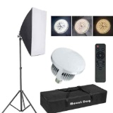 MOUNTDOG Softbox Lighting Kit, Photography Studio Light