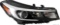 AutoModed a Halogen Headlight without LED That Replaces Compatible with Forte and Forte5 2017 2018