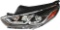 PIAOYUE For Hyundai Sonata 2018-2019 Halogen Front Left Replacement Driver Side Clear Lens Chrome