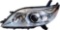 Driver Side White Housing Headlight For Toyota Sienna 2011-2014