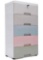 EcoTypee Plastic Drawers Storage,6 Drawer Stackable Fabric Storage