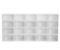 20-Pair White Plastic Stackable Drop Front Shoe Boxes with Lid