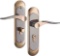 KEBIAO LOCKS Front Door Handle Set with Single Cylinder Deadbolt and Lever Handle