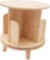 Fetcoi Rotating Bookshelf, 360 Display Floor Standing Small Corner Bookshelf Bookcase Storage Rack