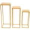 Set of 3 Metal Gold Backdrop