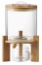 Glass Rice Dispenser with Bamboo Stand